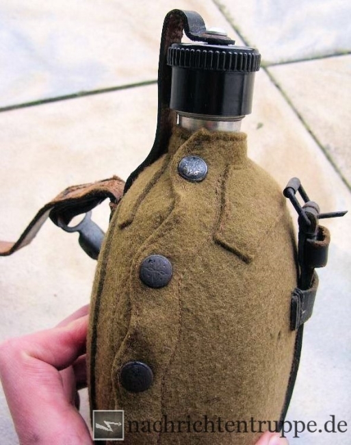 Verstärkung der Filzvorderseite an der Labeflasche Verstärkung der Filzvorderseite an der Labeflasche